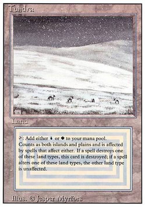 Tundra ~ Revised [ GOOD CONDITION ] [ Magic the Gathering MTG ]