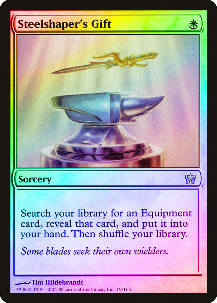FOIL Steelshaper's Gift ~ Fifth Dawn [ Excellent+ ] [ Magic MTG ]