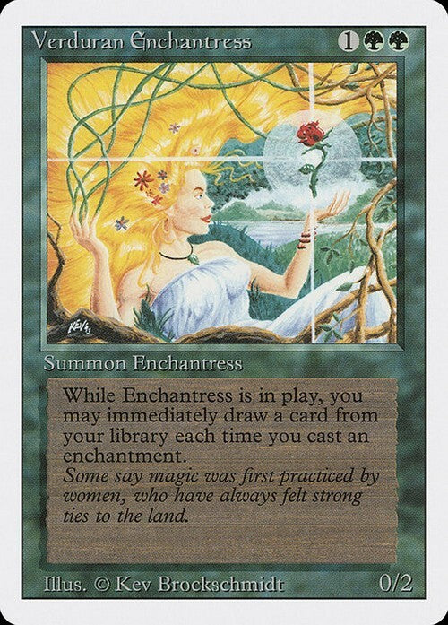 Verduran Enchantress ~ Revised [ Excellent ] [ Magic MTG ]