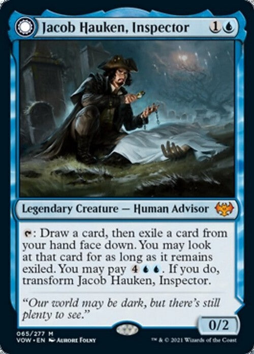 Jacob Hauken, Inspector / Hauken's Insight ~ Crimson Vow [ NM ] [ Magic MTG ]