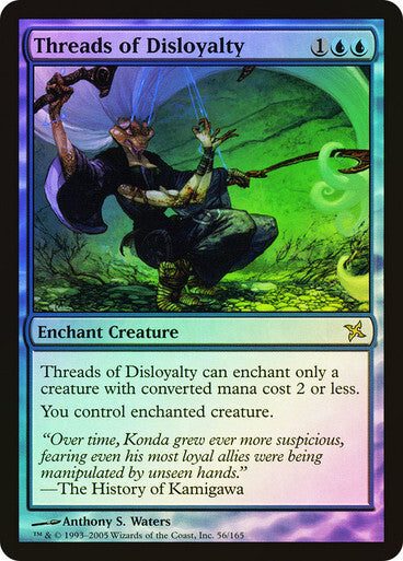 FOIL Threads of Disloyalty ~ Betrayers of Kamigawa [ Excellent ] [ Magic MTG ]