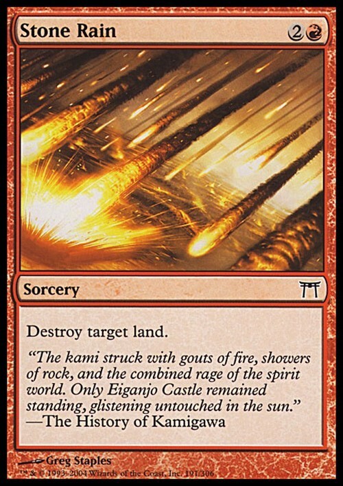 Stone Rain ~ Champions of Kamigawa [ Excellent ] [ Magic MTG ]