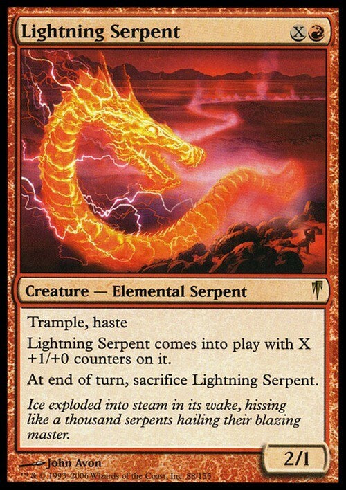 Lightning Serpent ~ Coldsnap [ Excellent ] [ Magic MTG ]