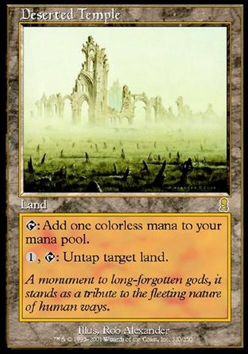 Deserted Temple ~ Odyssey [ Excellent ] [ Magic MTG ]