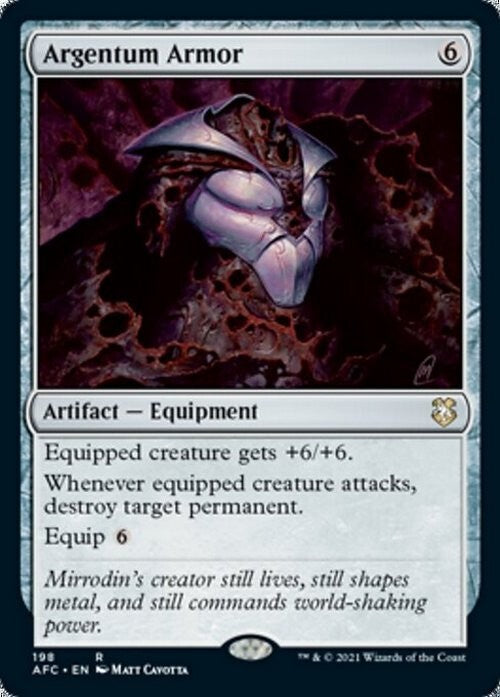 Argentum Armor ~ Commander: Adventures in the Forgotten Realms [ NM ] [ MTG ]