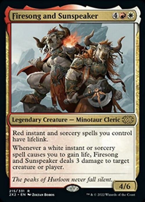 Firesong and Sunspeaker ~ Double Masters 2022 [ NearMint ] [ Magic MTG ]