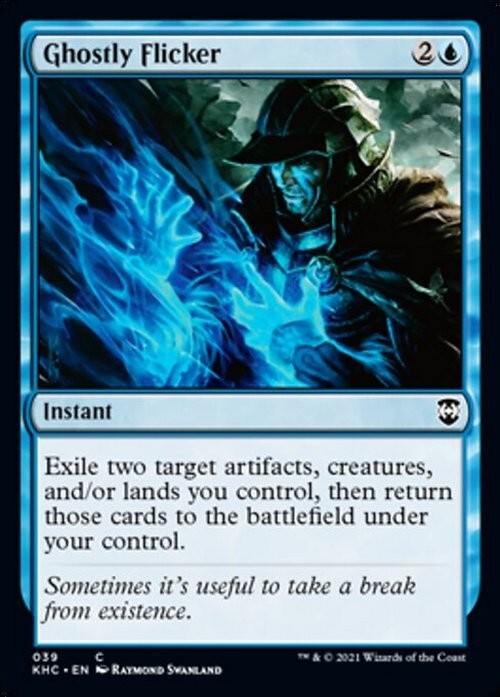 Ghostly Flicker ~ Commander: Kaldheim [ NearMint ] [ Magic MTG ]