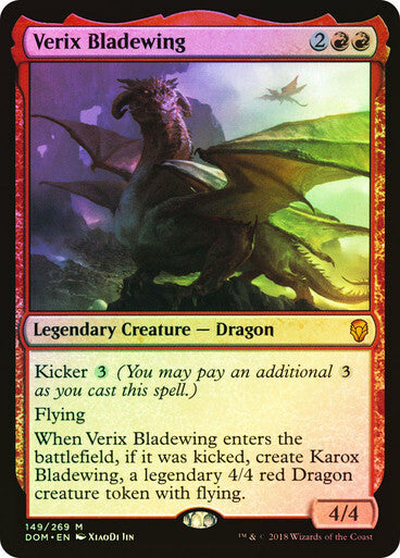 FOIL Verix Bladewing ~ Dominaria [ NearMint ] [ Magic MTG ]