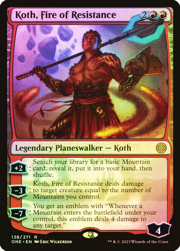 FOIL Koth, Fire of Resistance ~ Phyrexia: All Will Be One [ NM ] [ Magic MTG ]