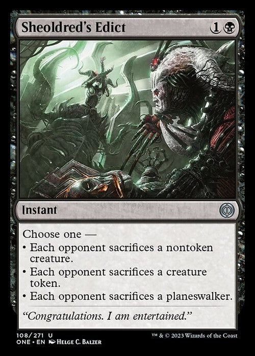 Sheoldred's Edict ~ Phyrexia: All Will Be One [ NearMint ] [ Magic MTG ] - London Magic Traders Ltd