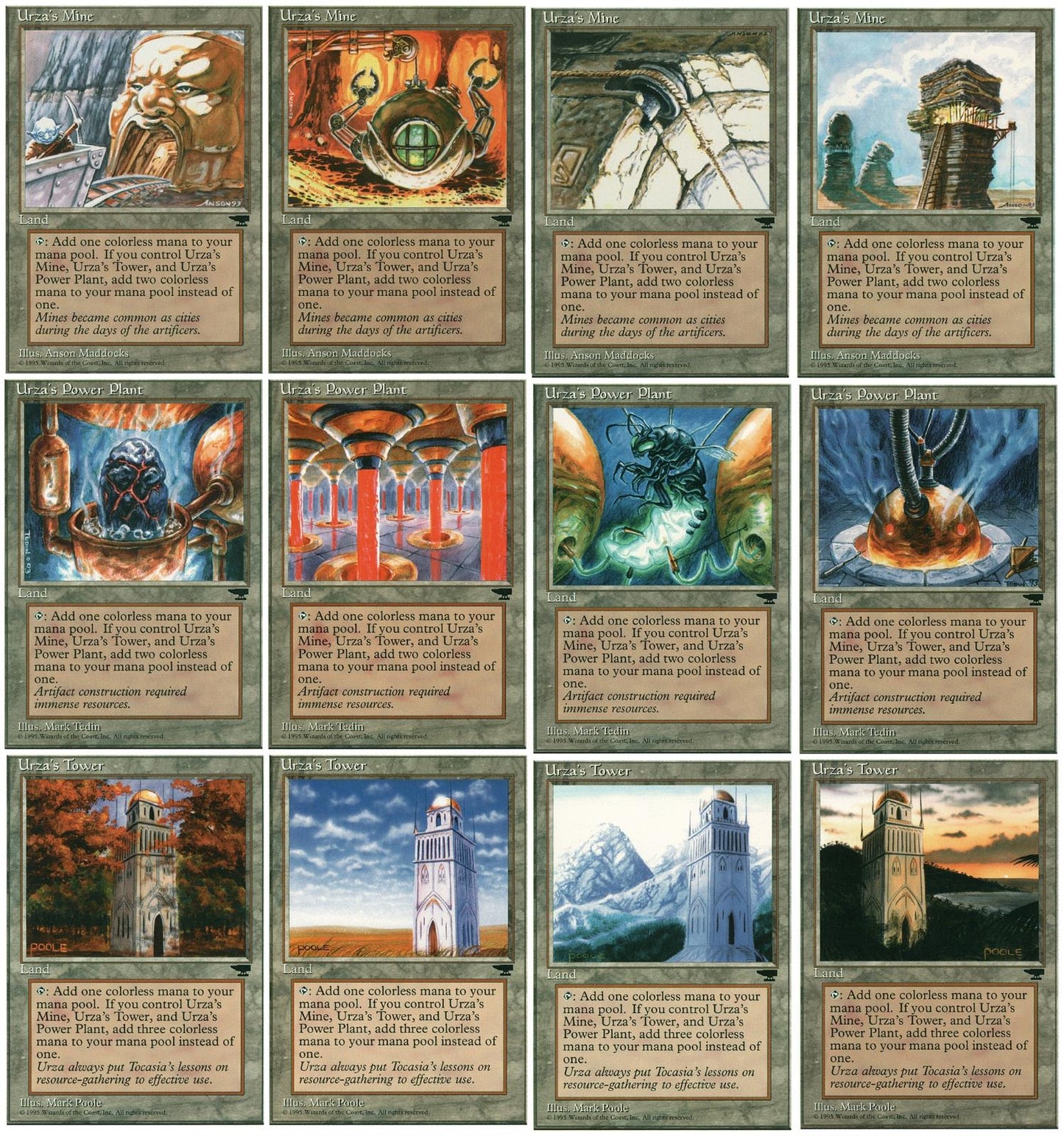 Choose your Urza's Tron Land (Mine - Plant - Tower) ~ Chronicles [ EX ] [ MTG ]
