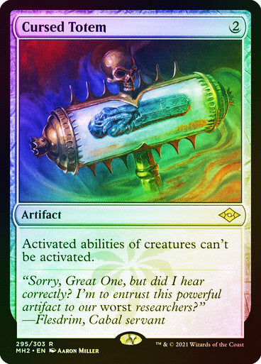 FOIL ETCHED Cursed Totem ~ Modern Horizons 2 [ NearMint ] [ Magic MTG ]