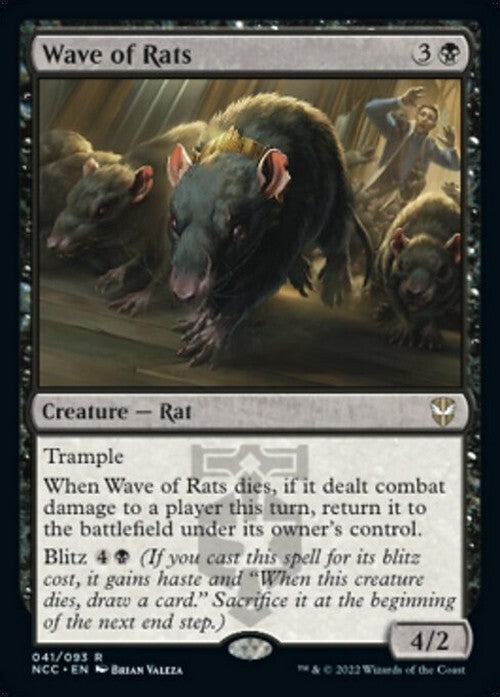 Wave of Rats ~ Commander: Streets of New Capenna [ NM ] [ Magic MTG ]