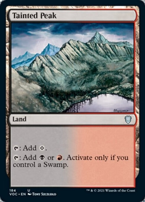 Tainted Peak ~ Commander: Crimson Vow [ NM ] [ Magic MTG ]