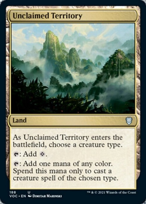 Unclaimed Territory ~ Commander: Crimson Vow [ NM ] [ Magic MTG ]