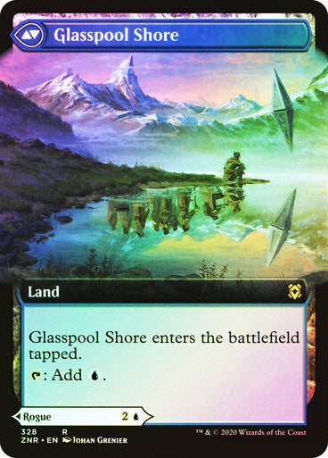 FOIL BORDERLESS Glasspool Mimic ~ Zendikar Rising [ NearMint ] [ Magic MTG ]