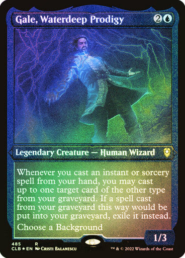 FOIL ETCHED Gale, Waterdeep Prodigy ~ Commander Legends 2 [ NM ] [ Magic MTG ] - London Magic Traders Ltd
