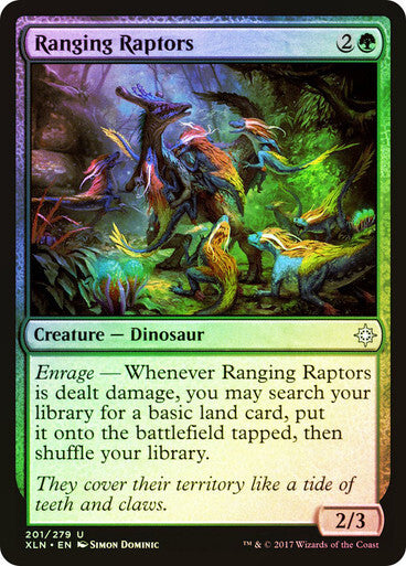 FOIL Ranging Raptors ~ Ixalan [ NM ] [ Magic MTG ]