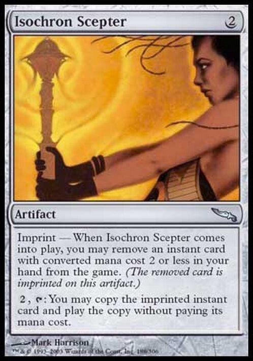 Isochron Scepter ~ Mirrodin [ HEAVILY PLAYED ] [ Magic MTG ]