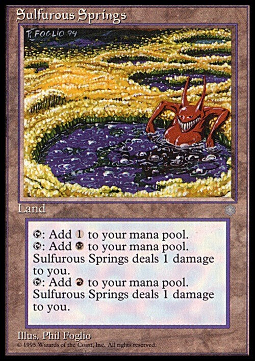 Sulfurous Springs ~ Ice Age [ NearMint ] [ Magic MTG ] - London Magic Traders Ltd