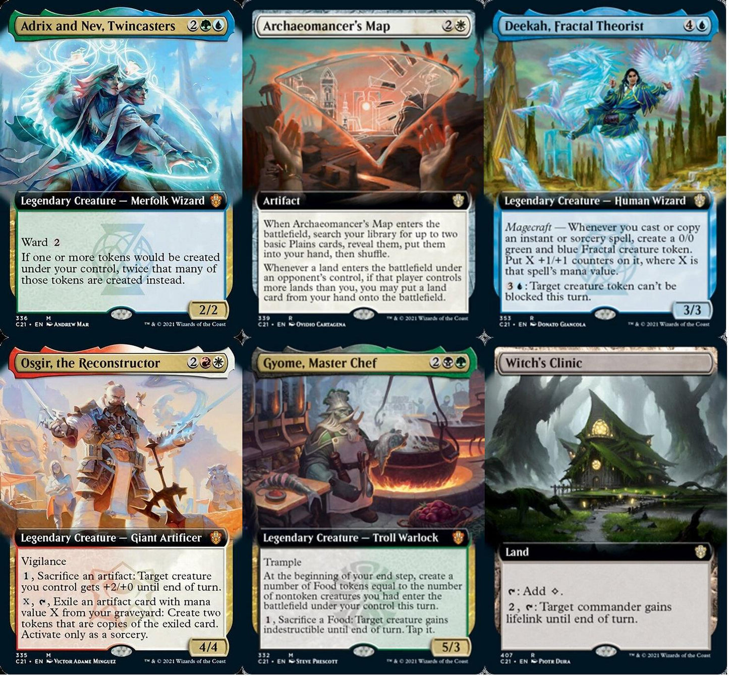 Choose your BORDERLESS / Extended ~ Commander: Strixhaven [ NM ] [ Magic MTG ]