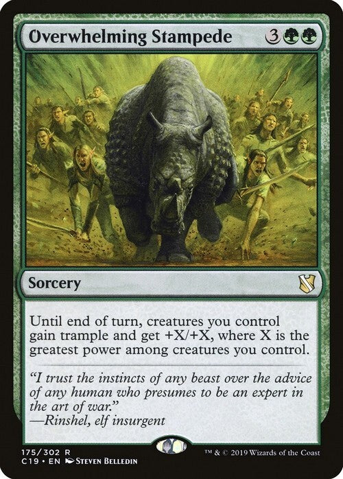 Overwhelming Stampede ~ Commander 2019 [ Excellent ] [ Magic MTG ]