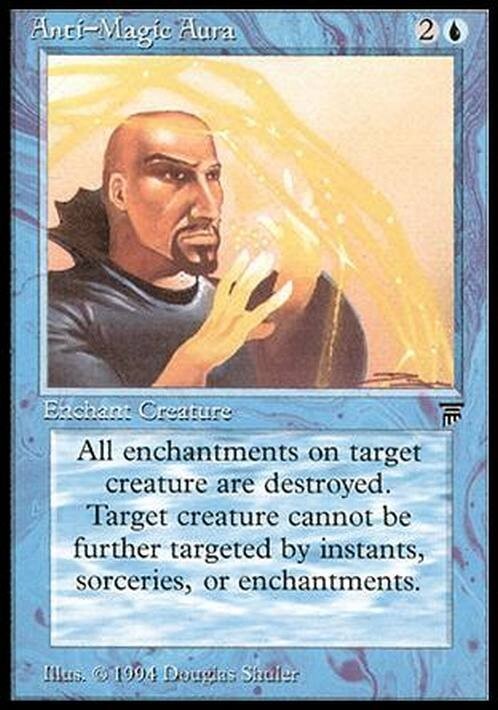 Anti-Magic Aura ~ Legends [ Excellent ] [ Magic MTG ]