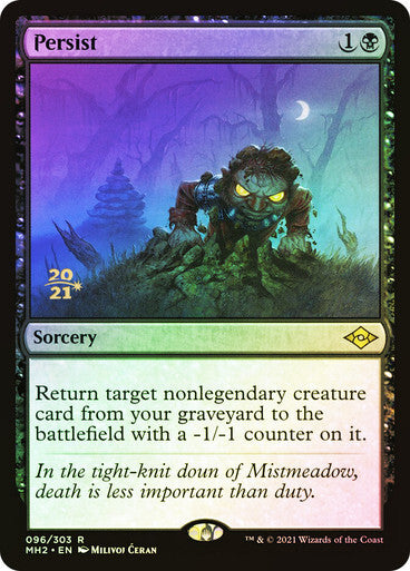 FOIL Persist ~ Prerelease Modern Horizons 2 [ NearMint ] [ Magic MTG ]