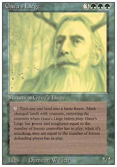 Gaea's Liege ~ Revised [ PLAYED ] [ Magic MTG ]