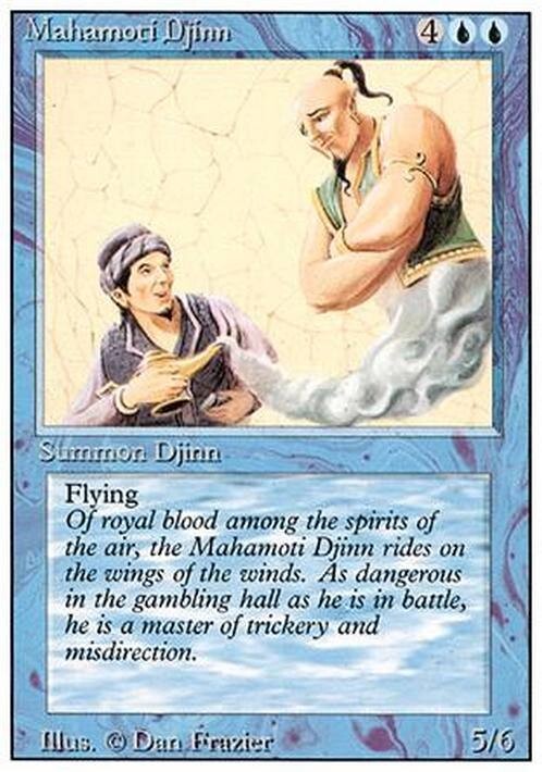 Mahamoti Djinn ~ Revised [ PLAYED ] [ Magic MTG ]