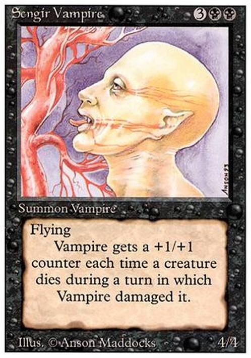 Sengir Vampire ~ Revised [ PLAYED ] [ Magic MTG ]