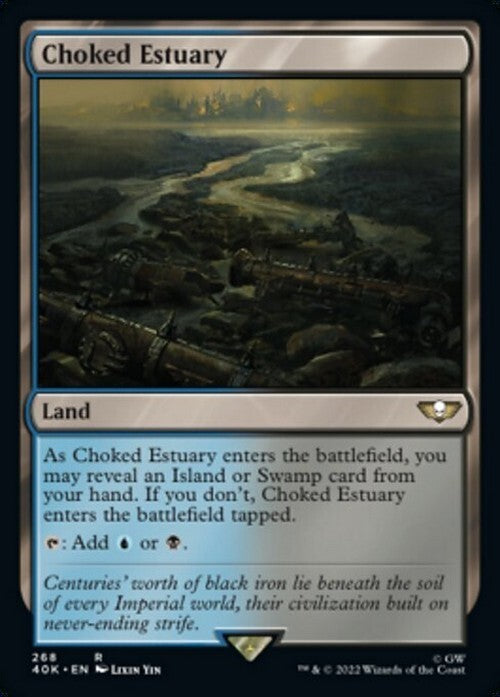 Choked Estuary ~ Commander: Warhammer 40,000 [ NearMint ] [ Magic MTG ]