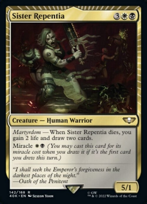 Sister Repentia ~ Commander: Warhammer 40,000 [ NearMint ] [ Magic MTG ]