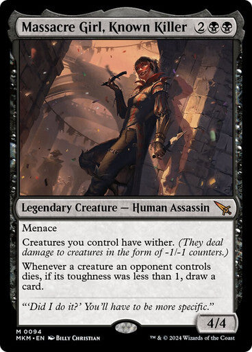 Massacre Girl, Known Killer ~ Murders at Karlov Manor [ NM ] [ MTG ]