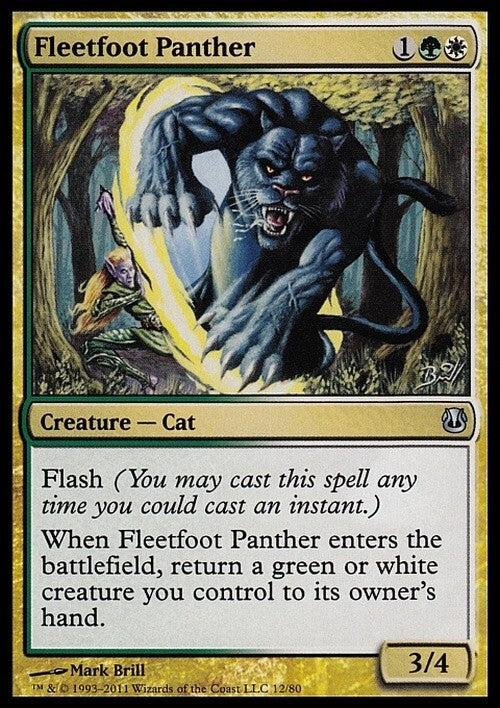 Fleetfoot Panther ~ Duel Decks [ Excellent ] [ Magic MTG ]