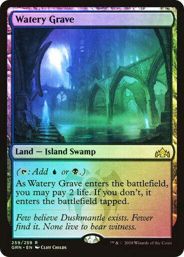 FOIL Watery Grave ~ Guilds of Ravnica [ NearMint ] [ Magic MTG ] - London Magic Traders Limited