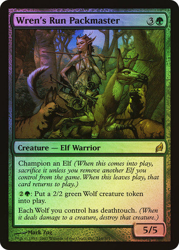 FOIL Wren's Run Packmaster ~ Lorwyn [ PLAYED ] [ Magic MTG ]