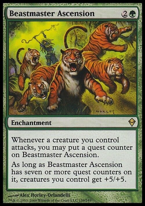 Beastmaster Ascension ~ Zendikar [ NearMint ] [ Magic MTG ] - London Magic Traders Limited