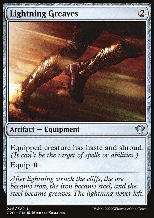 Lightning Greaves ~ Commander: Ikoria [ NearMint ] [ Magic MTG ] - London Magic Traders Limited