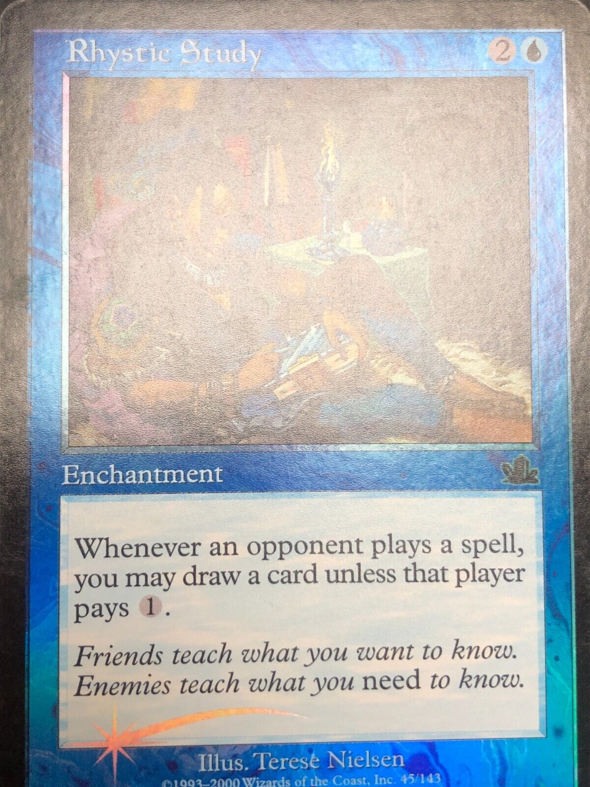 FOIL Rhystic Study ~ Prophecy [ NearMint/Excellent+ ] [ Magic MTG ] - London Magic Traders Limited