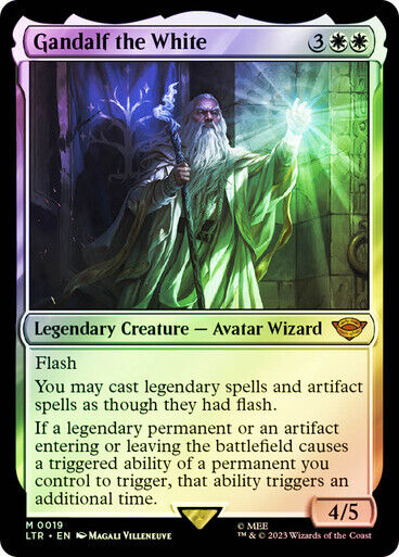 FOIL Gandalf the White ~ The Lord of the Rings [ NM ] [ Magic MTG ] - London Magic Traders Limited