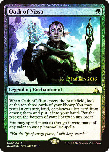 FOIL Oath of Nissa ~ Prerelease Oath of the Gatewatch [ EX ] [ Magic MTG ] - London Magic Traders Limited