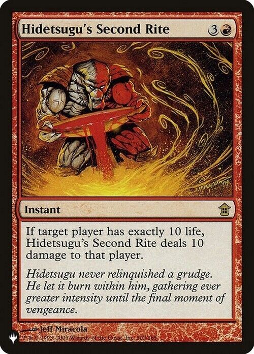 Hidetsugu's Second Rite ~ The List [ NearMint ] [ Magic MTG ] - London Magic Traders Limited