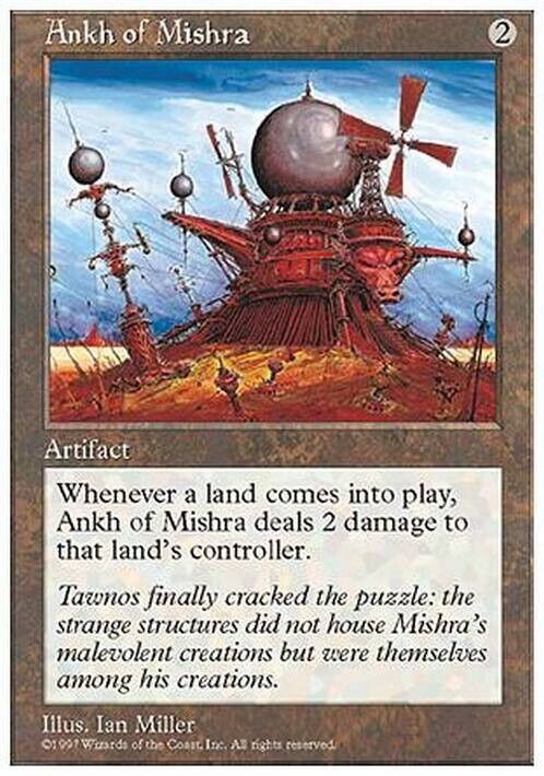 Ankh of Mishra ~ Fifth Edition [ MODERATELY PLAYED ] [ Magic MTG ]