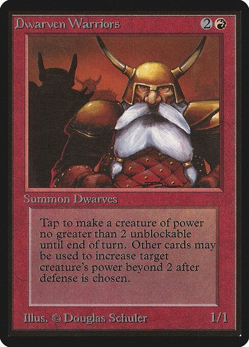 Dwarven Warriors ~ Limited Edition BETA [ Excellent ] [ Magic MTG ]