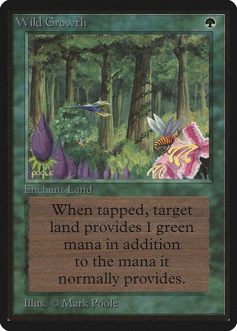 Wild Growth ~ Limited Edition BETA [ PLAYED ] [ Magic MTG ] - London Magic Traders Ltd
