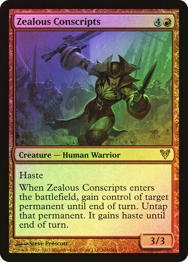 FOIL Zealous Conscripts ~ Avacyn Restored [ Excellent ] [ Magic MTG ] - London Magic Traders Limited