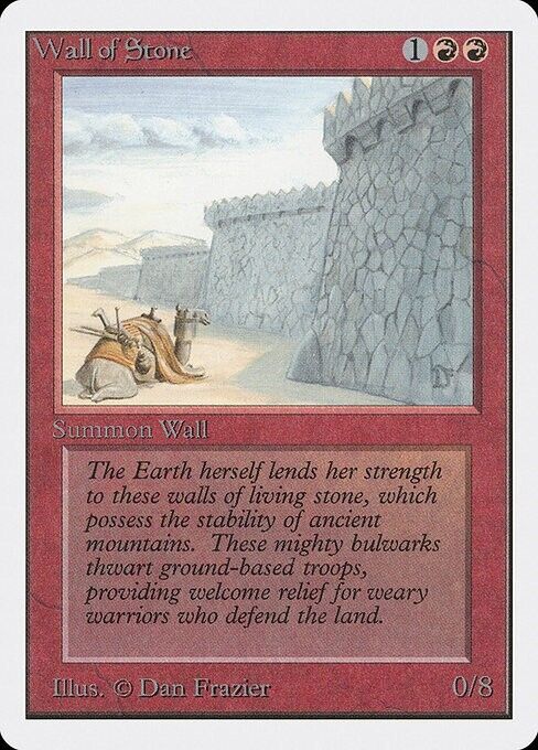 Wall of Stone ~ Unlimited [ Excellent ] [ Magic MTG ] - London Magic Traders Limited