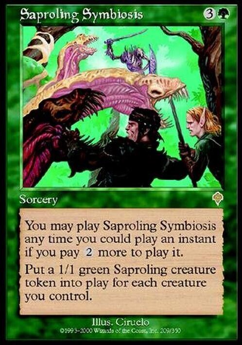 Saproling Symbiosis ~ Invasion [ Excellent ] [ Magic MTG ] - London Magic Traders Limited