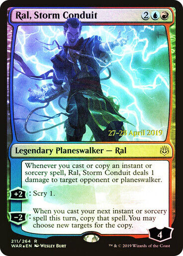FOIL Ral, Storm Conduit ~ Prerelease War of the Spark [ NearMint ] [ Magic MTG ] - London Magic Traders Limited
